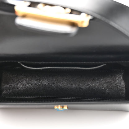 Lanvin Shiny Calfskin Nano Pencil Bag Black 5 of 10