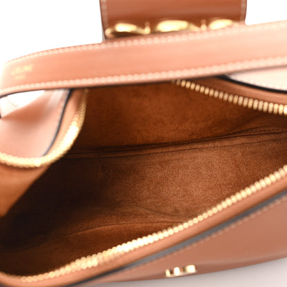 Celine Smooth Calfskin Medium Strap Ava Triomphe Shoulder Bag Tan 5 of 10