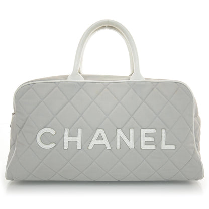 Chanel Stretch Canvas Boston Light Gray 1 of 8