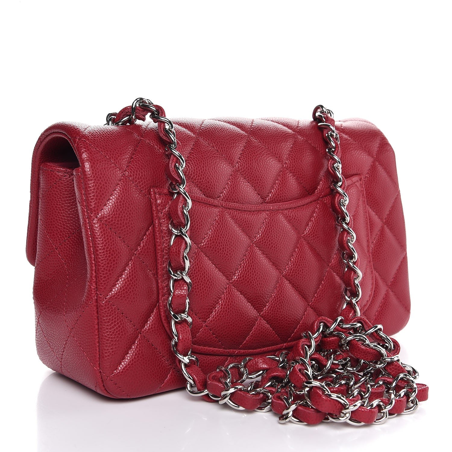 Chanel Caviar Quilted Mini Rectangular Flap Pink 3 of 8