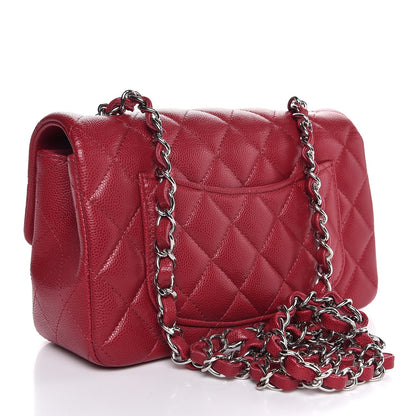 Chanel Caviar Quilted Mini Rectangular Flap Pink 3 of 8