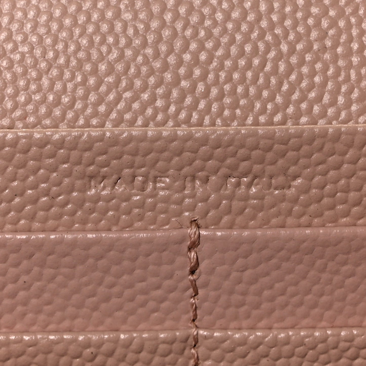 Grain De Poudre Matelasse Chevron Monogram Chain Wallet Pale Pink