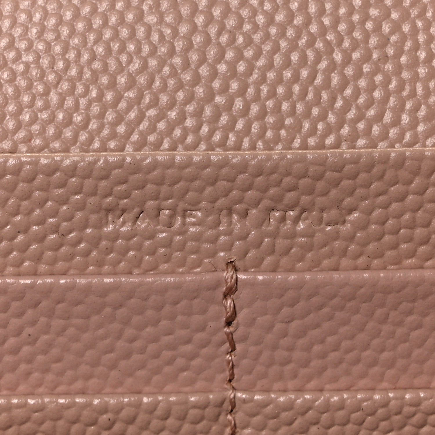 Saint Laurent Grain De Poudre Matelasse Chevron Monogram Chain Wallet Pale Pink 7 of 9