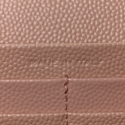 Saint Laurent Grain De Poudre Matelasse Chevron Monogram Chain Wallet Pale Pink 7 of 9