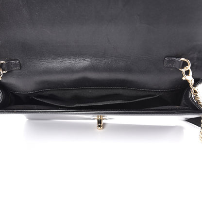 Chanel Patent Calfskin Quilted Boy Clutch With Removable Chain Black 5 of 7