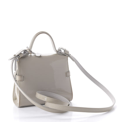 Delvaux Patent Calfskin Micro Tempete Satchel Gray 3 of 10