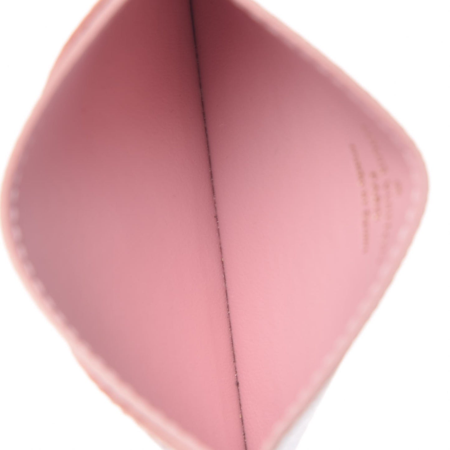 Damier Ebene Caissa Card Holder Rose Ballerine