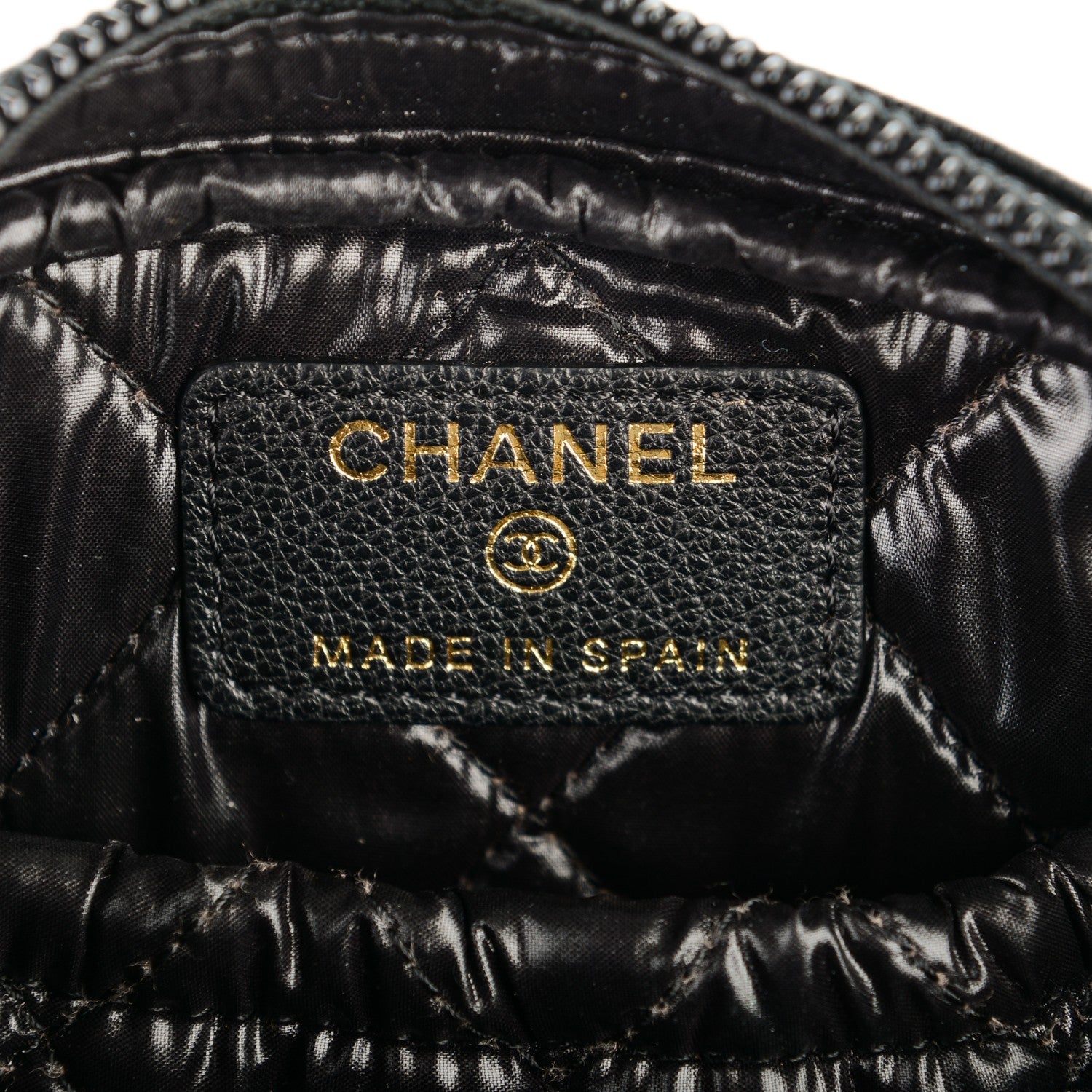 Chanel Goatskin CC Cosmetic Case Black 6 of 14