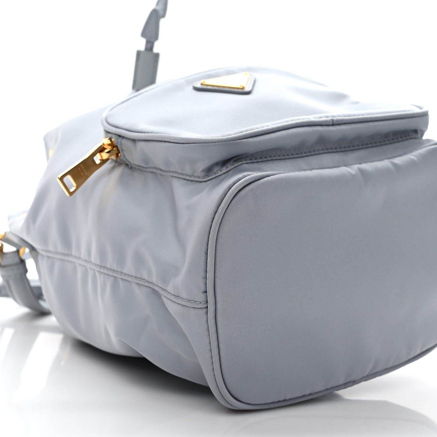 Prada Re-Nylon Saffiano Duet Bucket Crossbody Bag Fiordaliso 7 of 9