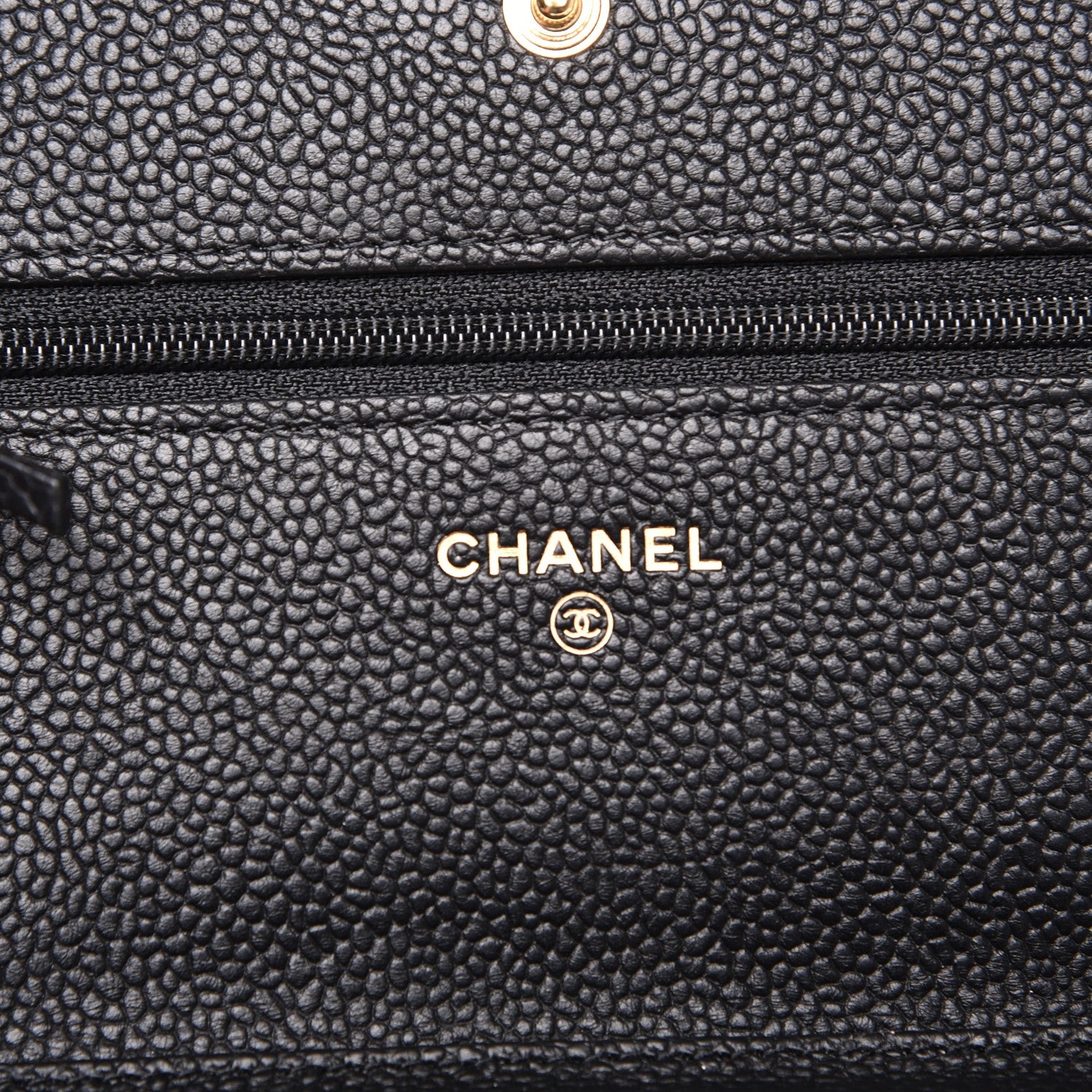 Chanel Caviar Quilted Boy Wallet On Chain WOC Black 6 of 8