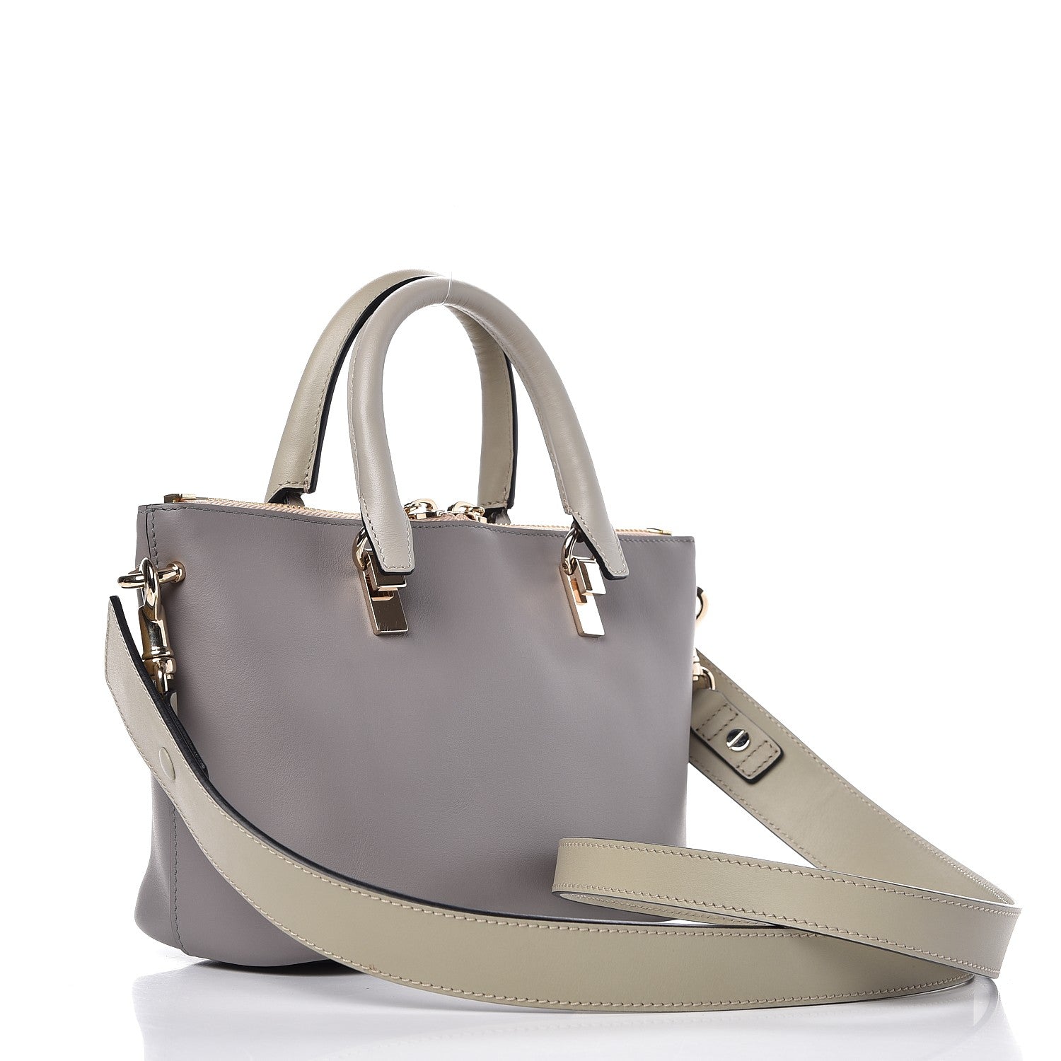 Chloe Smooth Calfskin Mini Baylee Tote Cashmere Grey 3 of 7