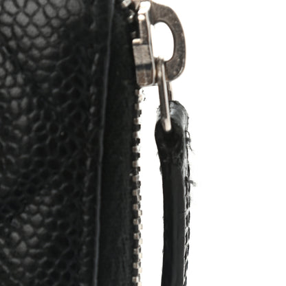 Chanel Caviar Quilted Large Gusset Zip Around Wallet Black 9 of 9