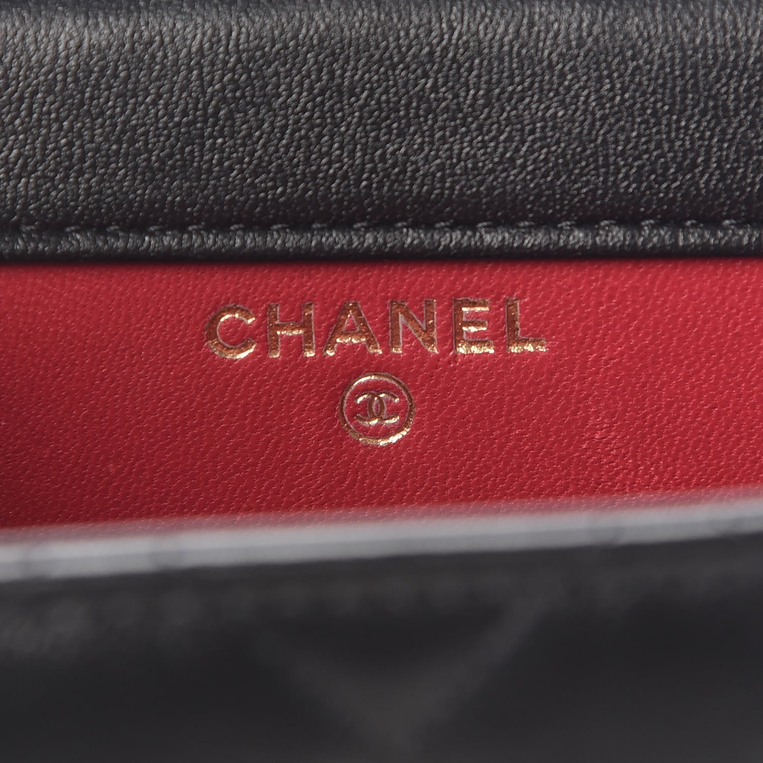 Chanel Lambskin Quilted Pearl Crown Phone Holder Black 6 of 10