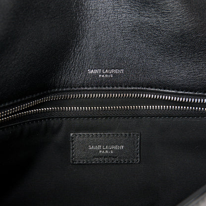 Saint Laurent Patent Matelasse Monogram Medium Niki Chain Satchel Black 6 of 10