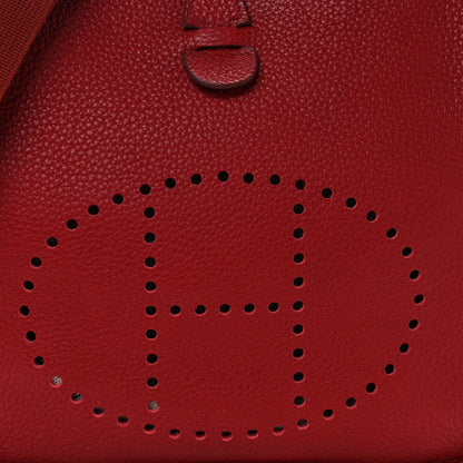 Hermes Taurillon Clemence EVELYNE III PM Rubis 10 of 14