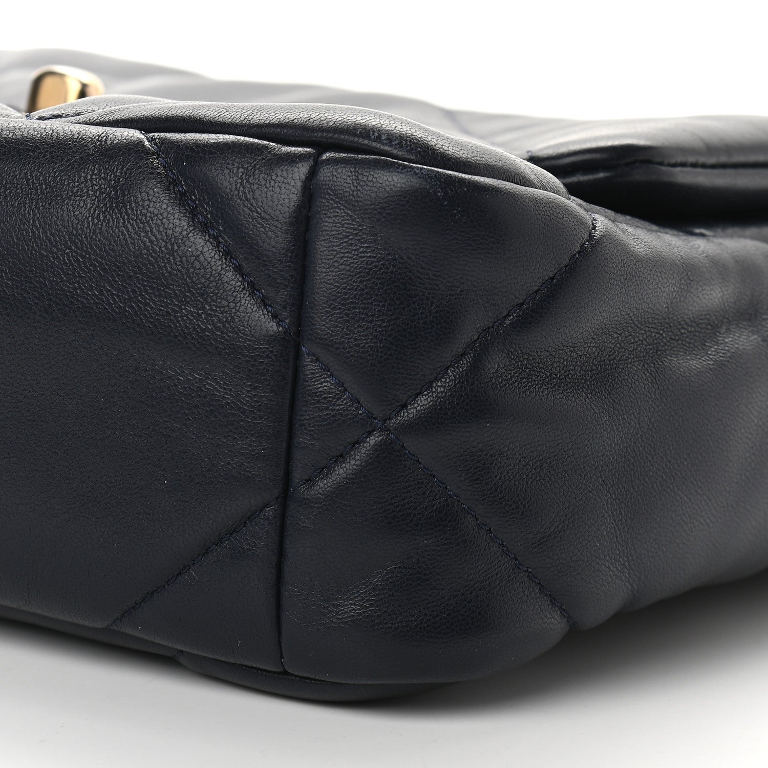Chanel Lambskin Quilted Medium Chanel 19 Flap Navy Blue 9 of 9