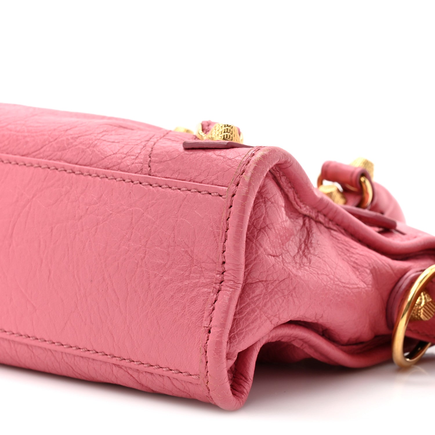 Balenciaga Agneau Giant 12 Gold Hardware Mini City Rose Bombon Raspberry 10 of 12