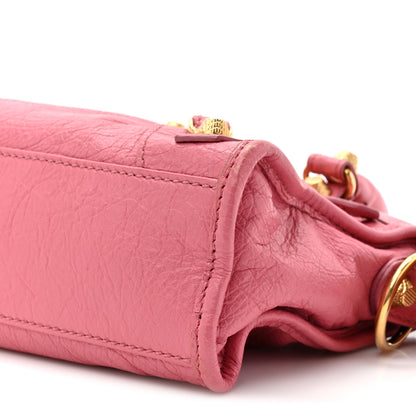 Balenciaga Agneau Giant 12 Gold Hardware Mini City Rose Bombon Raspberry 10 of 12
