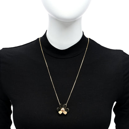 Van Cleef & Arpels 18K Yellow Gold Diamond Very Large Frivole Clip Pendant Necklace 2 of 6