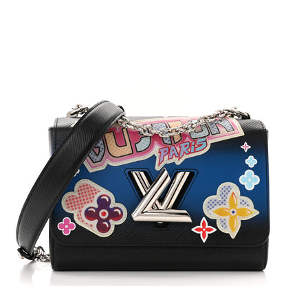 Louis Vuitton Epi Kawai Blossom Twist Shoulder Bag MM Black 3 of 11