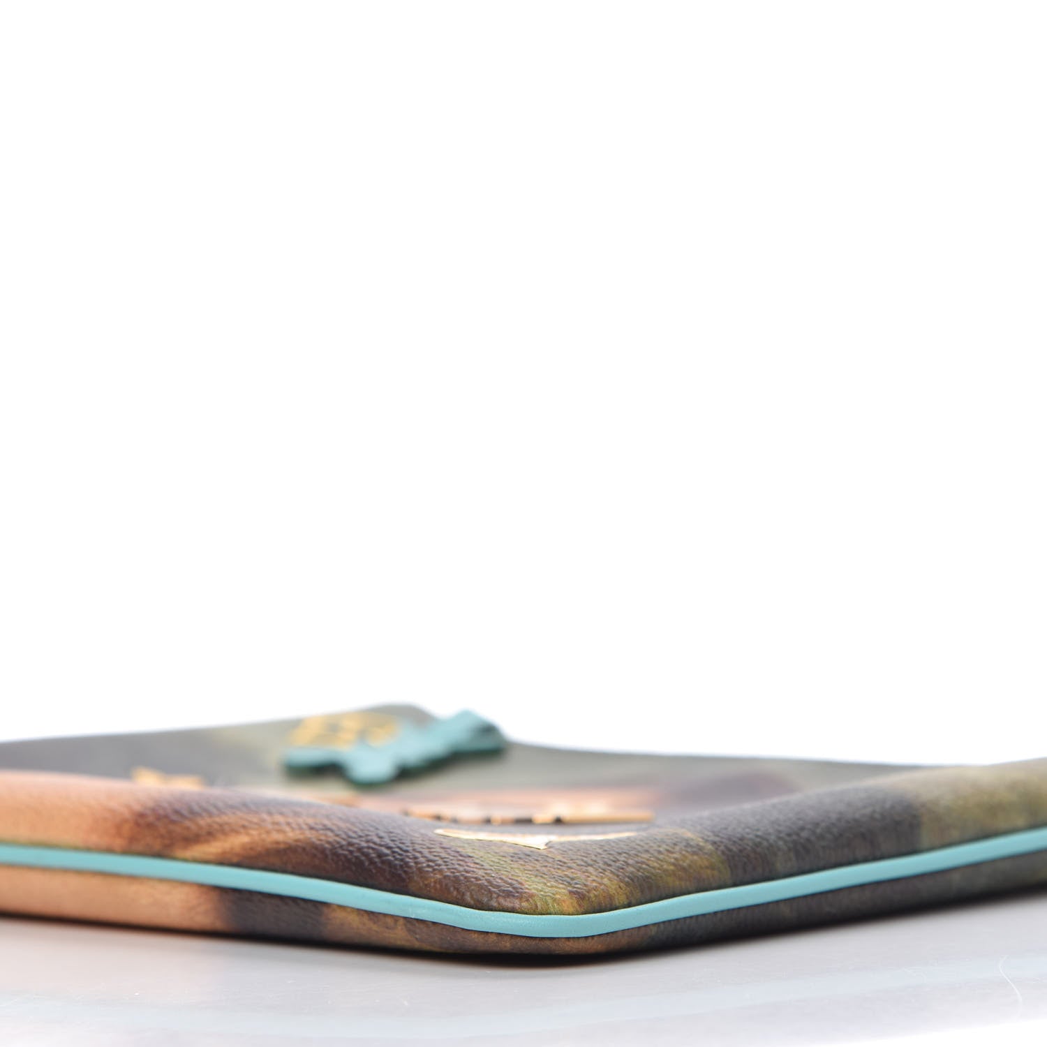 Louis Vuitton Masters Da Vinci Pochette Clutch Vert D’eau 7 of 10