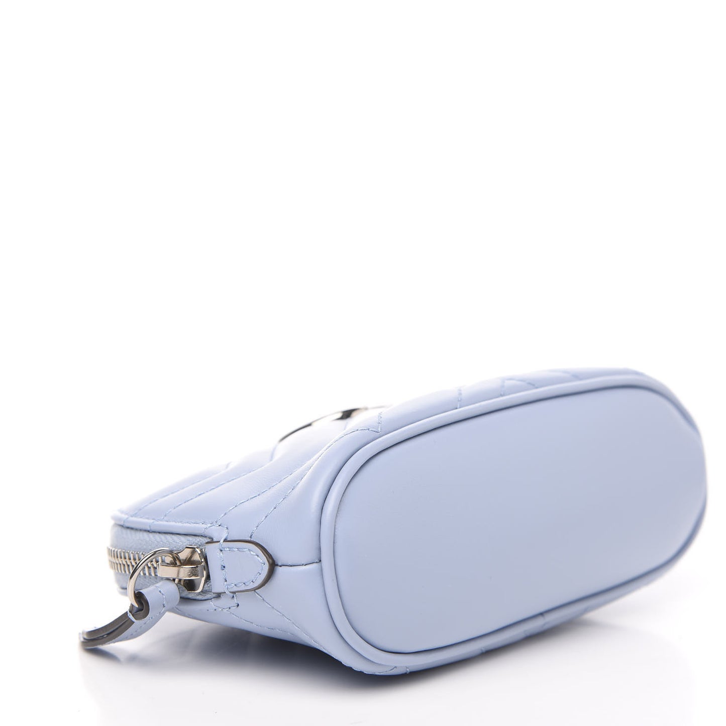 Calfskin Matelasse GG Marmont Pouch Cosmetic Case Porcelain Light Blue