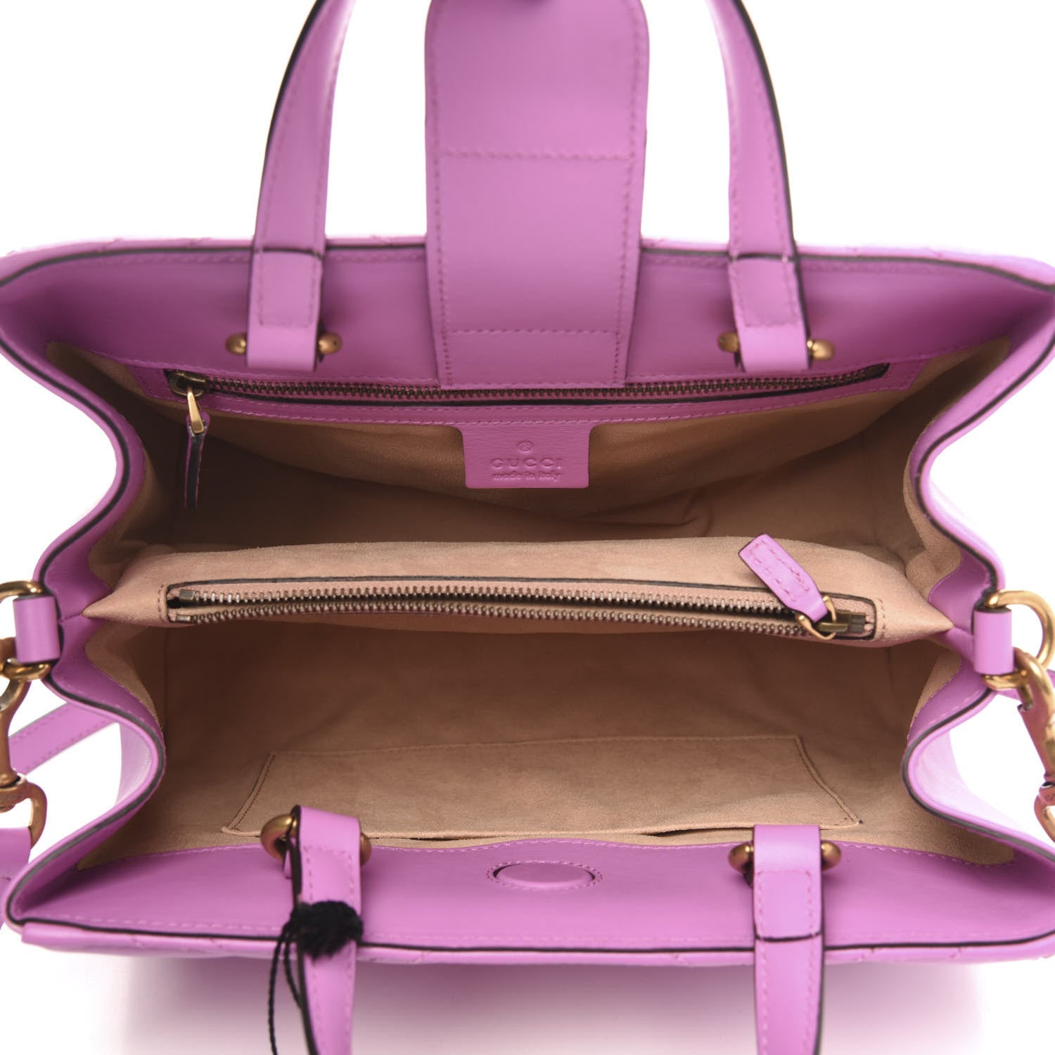 Gucci Calfskin Matelasse Small GG Marmont Tote Candy Mousse 5 of 10