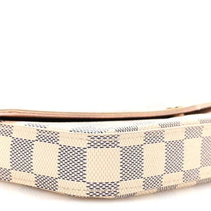 Louis Vuitton Damier Azur Pochette Felicie Chain Wallet Rose Ballerine 10 of 11