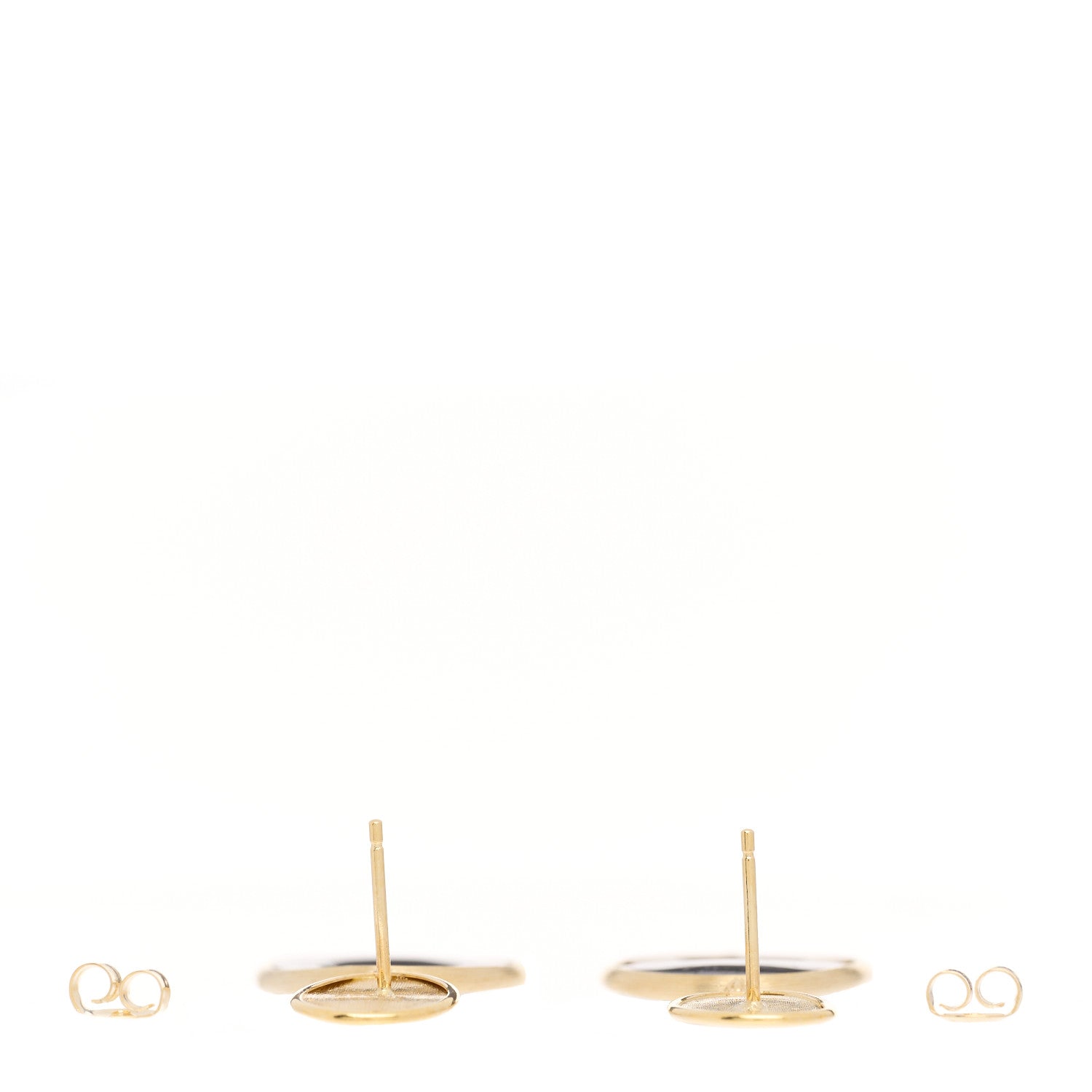 Marco Bicego 18K Yellow Gold Black Mother of Pearl Lunaria Drop Earrings 3 of 5