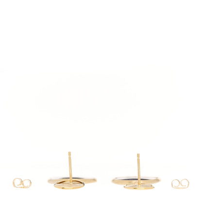 Marco Bicego 18K Yellow Gold Black Mother of Pearl Lunaria Drop Earrings 3 of 5
