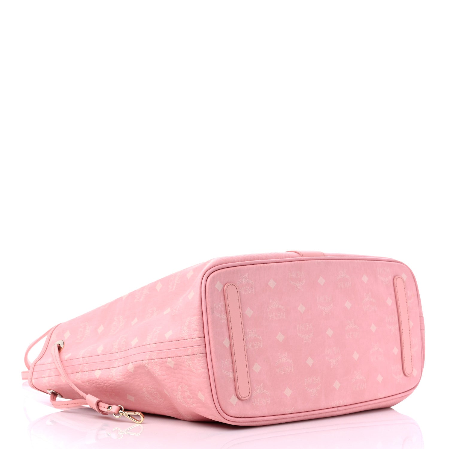 MCM Visetos Medium Liz Reversible Shopper Tote Blossom Pink 4 of 13