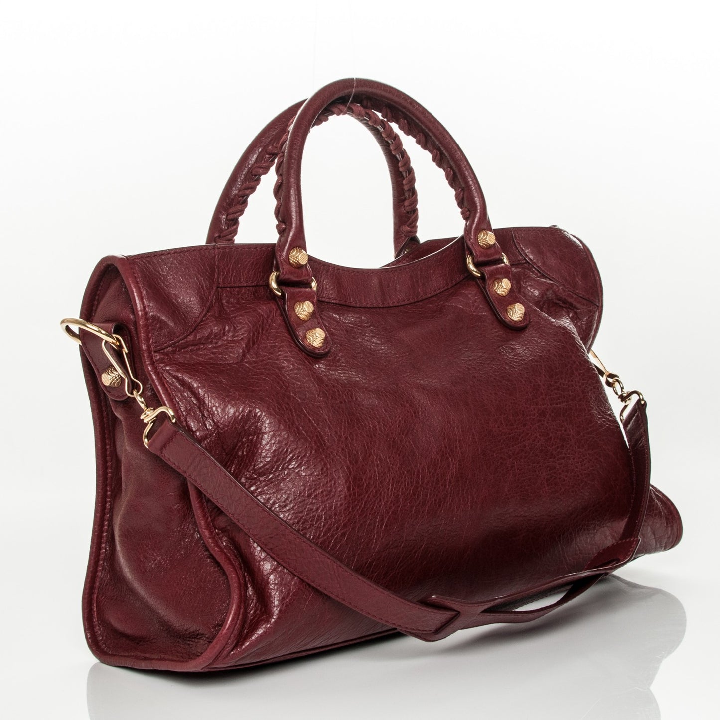 Agneau Giant 12 Gold Hardware City Rouge Cerise