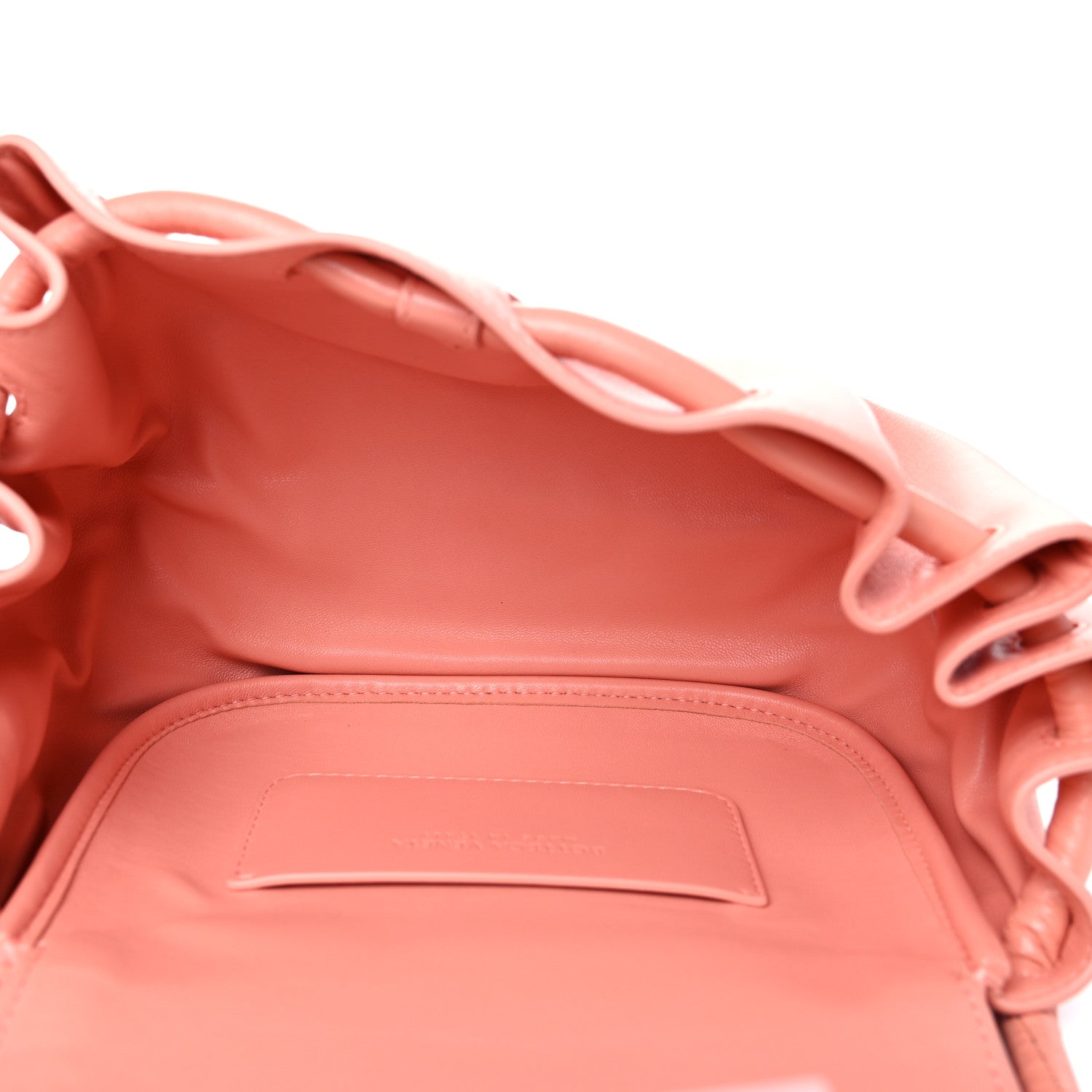 Bottega Veneta Lambskin Small Beak Triangle Flap Shoulder Bag Peachy Silver 5 of 8