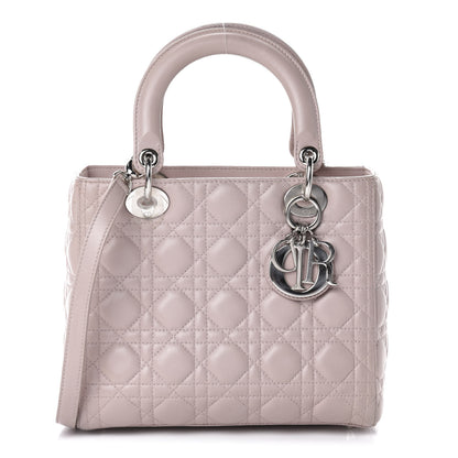 Christian Dior Lambskin Cannage Medium Lady Dior Light Pink 1 of 11