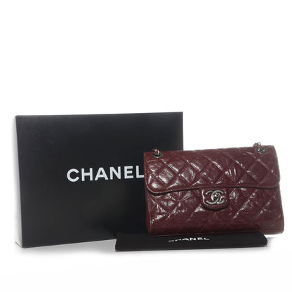 Chanel Crumpled Grained Calfskin Medium CC Crave Flap Bordeaux 9 of 9