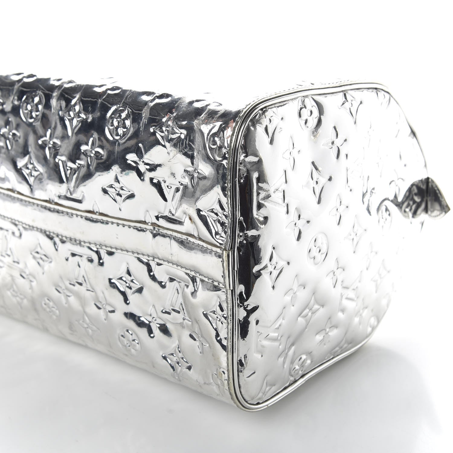 Louis Vuitton Monogram Miroir Speedy 35 Silver 7 of 10