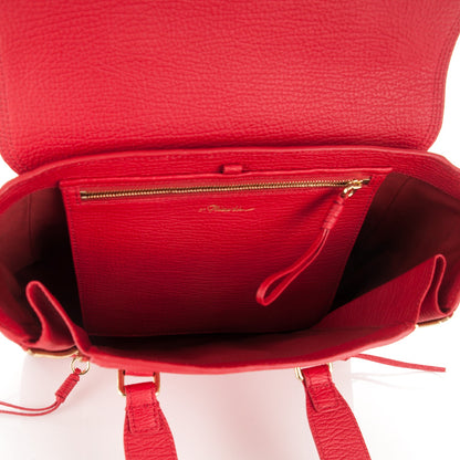 3.1 Phillip Lim 3.1 Textured Calfskin Medium Pashli Satchel Red 5 of 9
