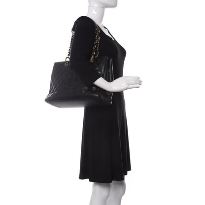 Chanel Caviar Quilted Grand Shopping Tote GST Black 2 of 10
