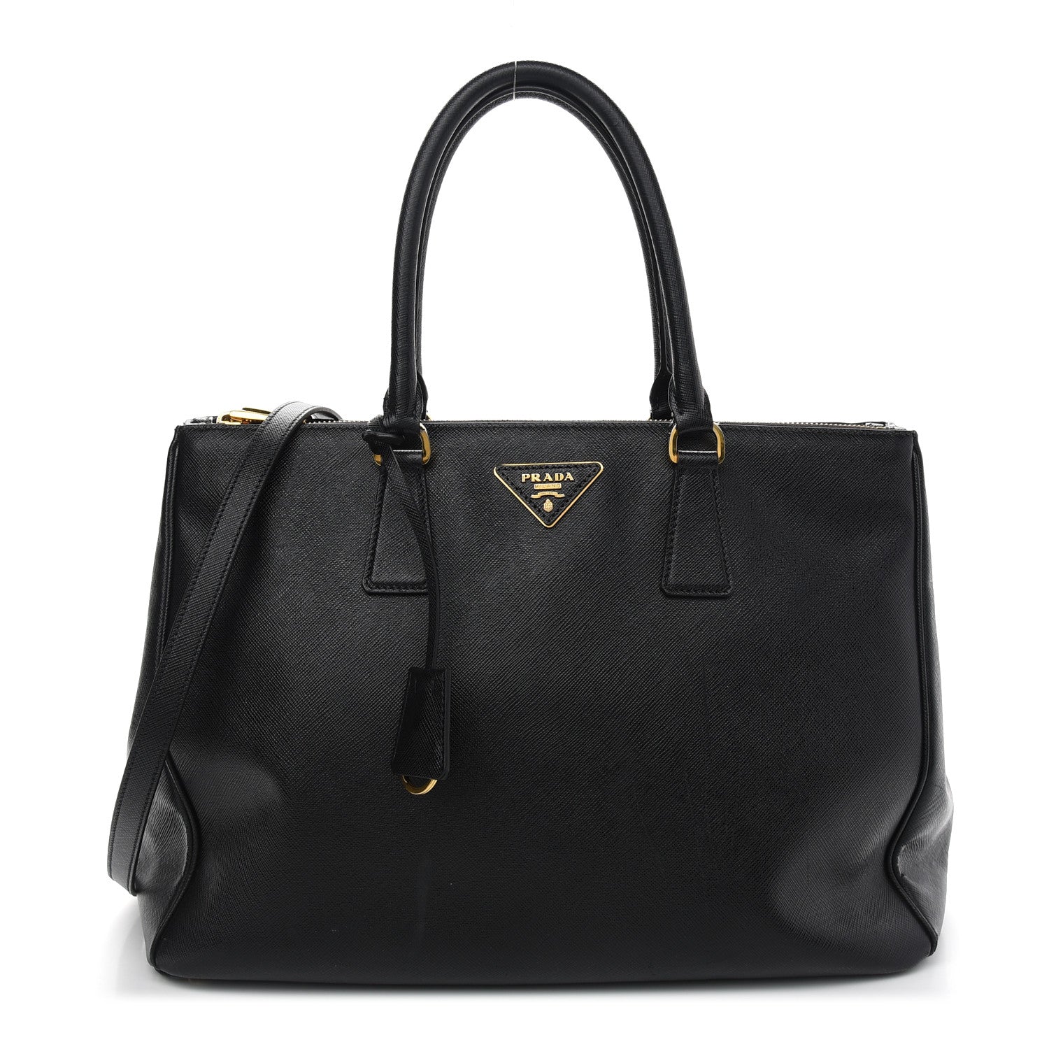 Prada Saffiano Large Galleria Double Zip Tote Black 1 of 13