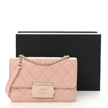 Chanel Sheepskin Quilted Mini Beauty Lock Flap Pink 18 of 18