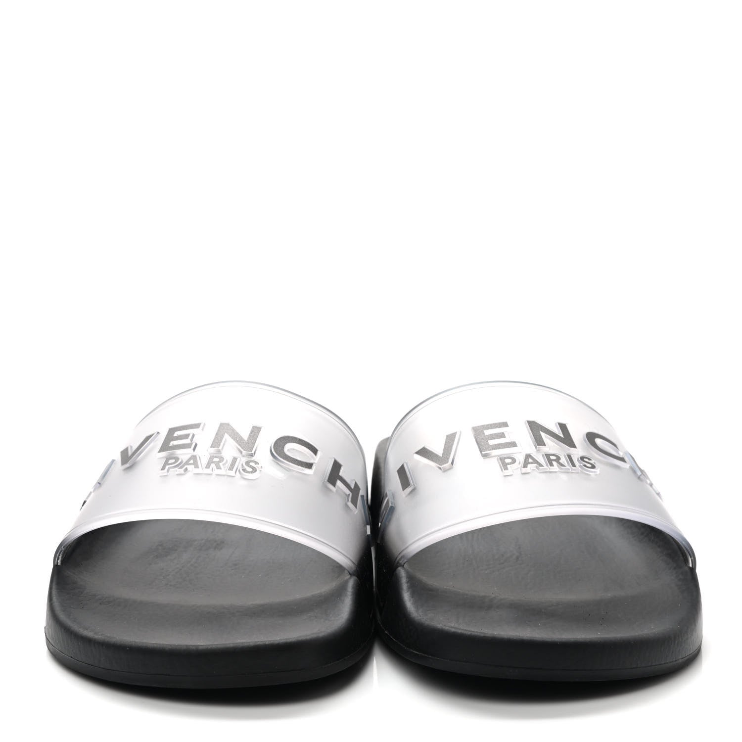 Givenchy Rubber Logo Pool Slide Sandals 10 Black 2 of 7