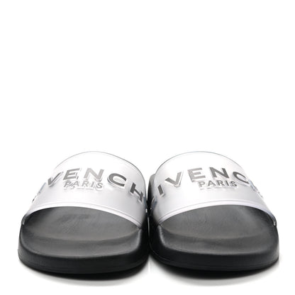 Givenchy Rubber Logo Pool Slide Sandals 10 Black 2 of 7