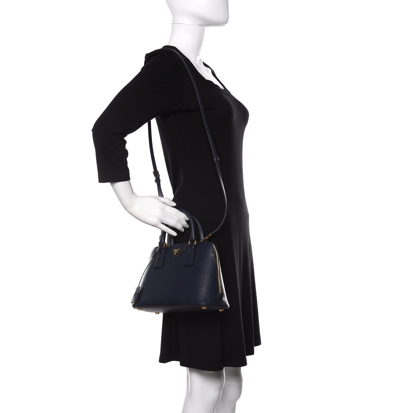 Saffiano Lux Small Promenade Tote Baltico