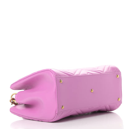 Gucci Calfskin Matelasse Small GG Marmont Tote Candy Mousse 4 of 13
