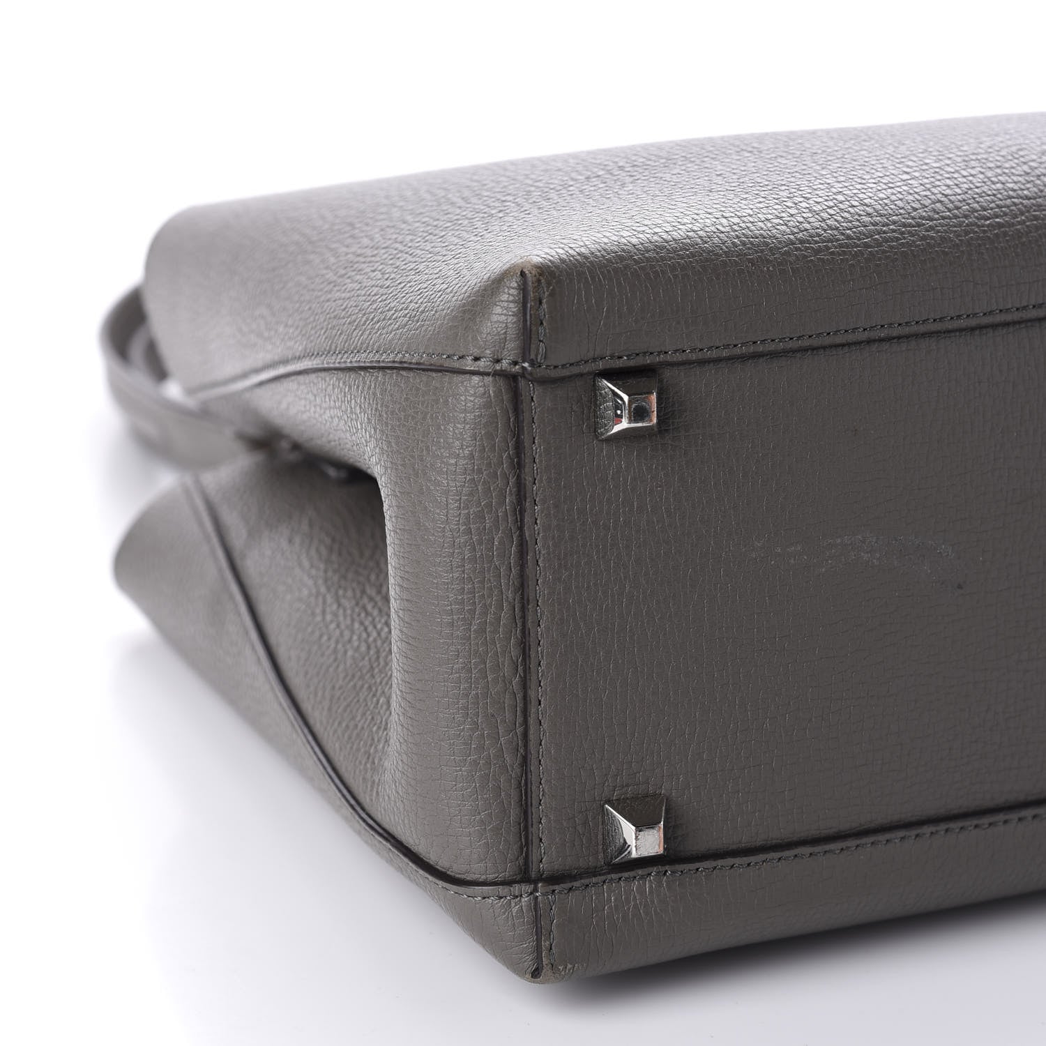 MCM Grained Calfskin Sarah Medium Visetos Hobo Grey 6 of 15