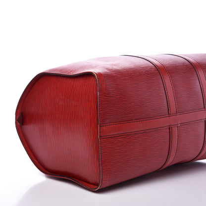 Louis Vuitton Epi Keepall 45 Castillan Red 5 of 15