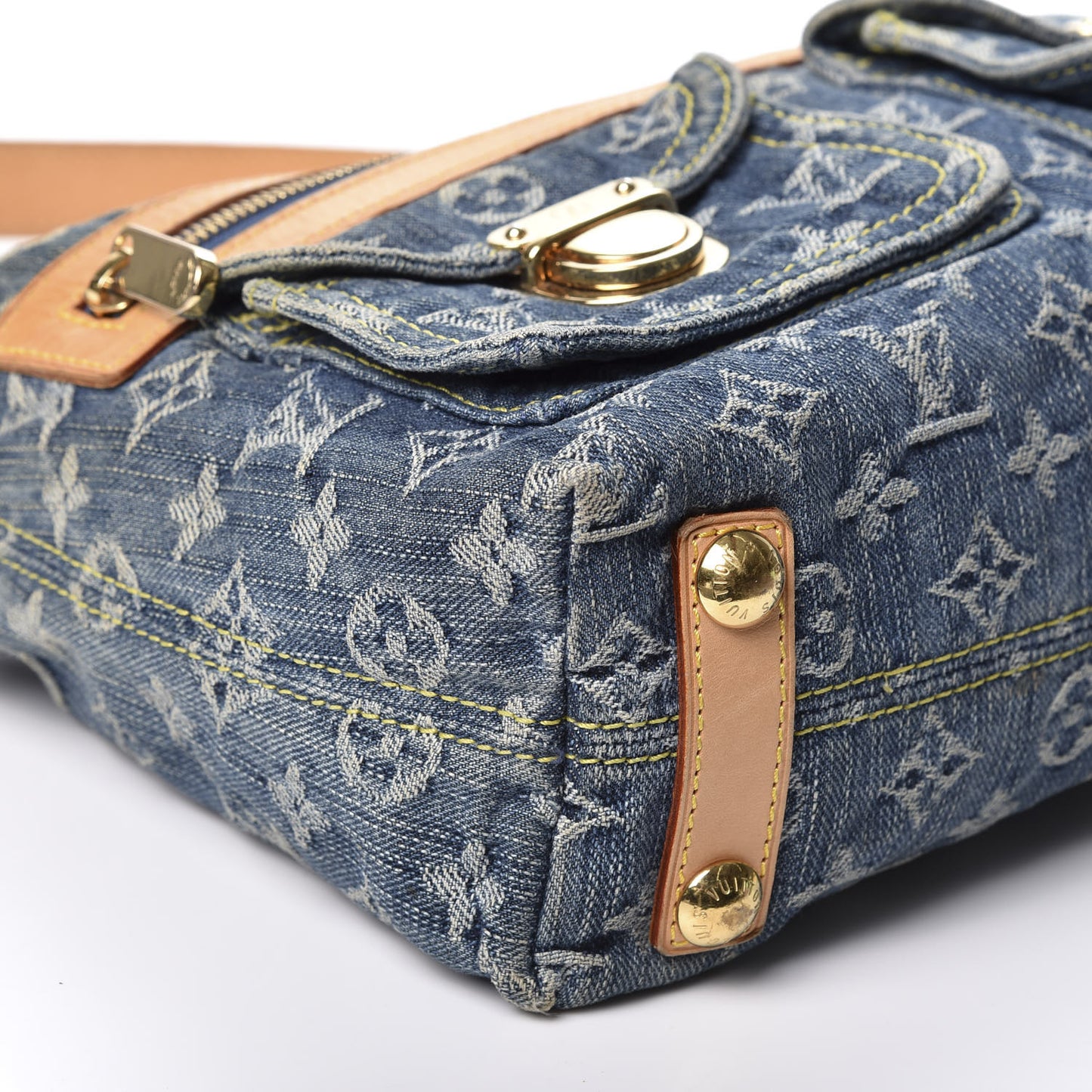 Monogram Denim Baggy PM Blue
