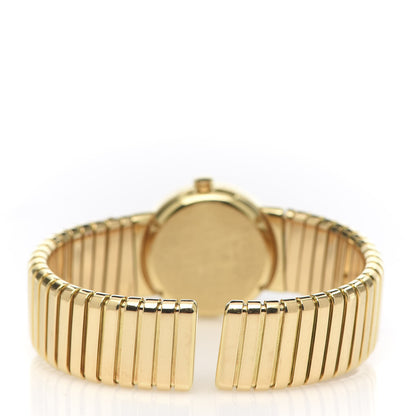 Bulgari 18K Yellow Gold 23mm Tubogas Quartz Watch Black 8 of 14