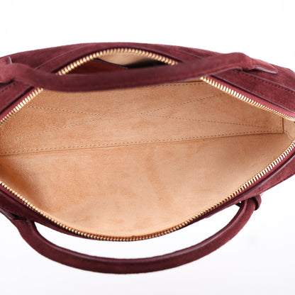 Alaia Suede Goatskin Teckel Clutch Rouge Grenat 5 of 9