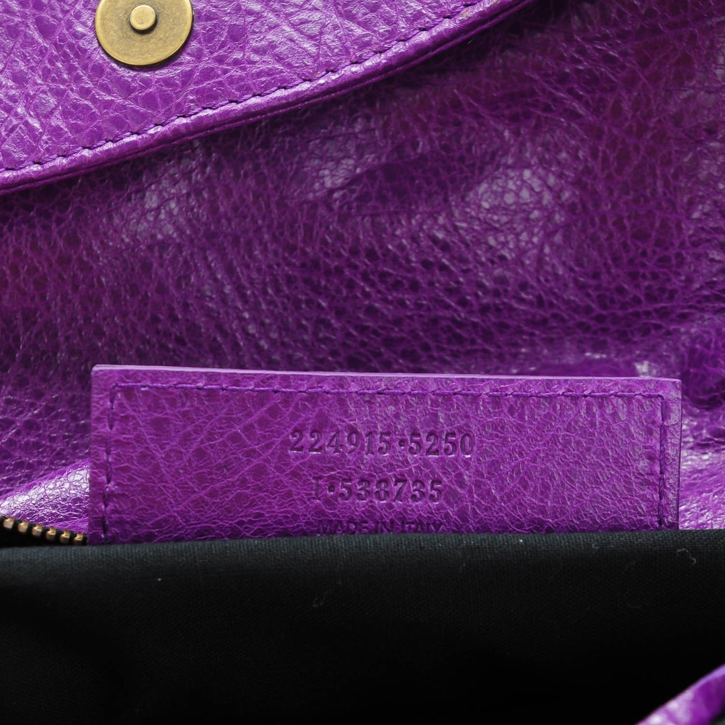 Agneau Classic Hardware Envelope Clutch Ultraviolet